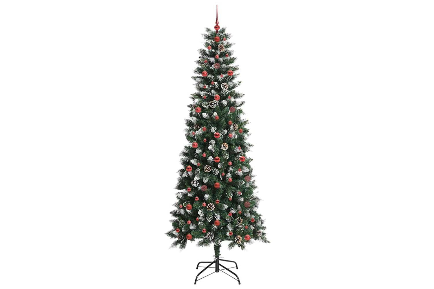 Vidaxl Artificial Christmas Tree With 300 Leds Green 96 X 96 X 240 Cm-4