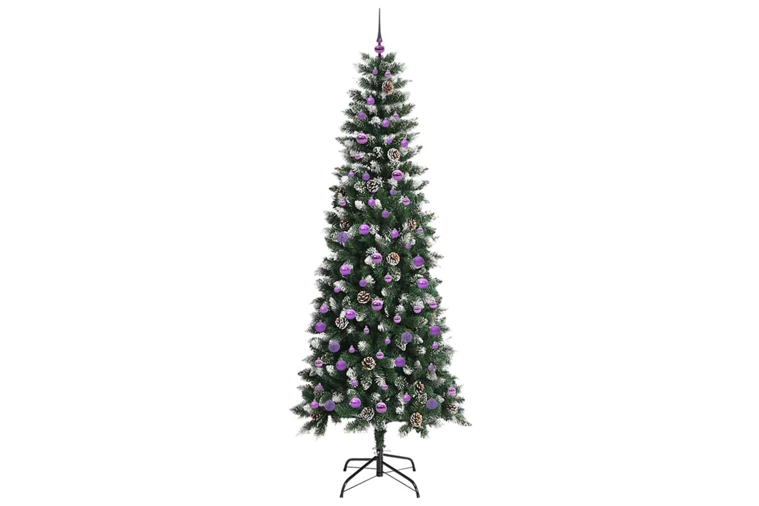 Vidaxl Artificial Christmas Tree With 300 Leds Green 96 X 96 X 240 Cm-4