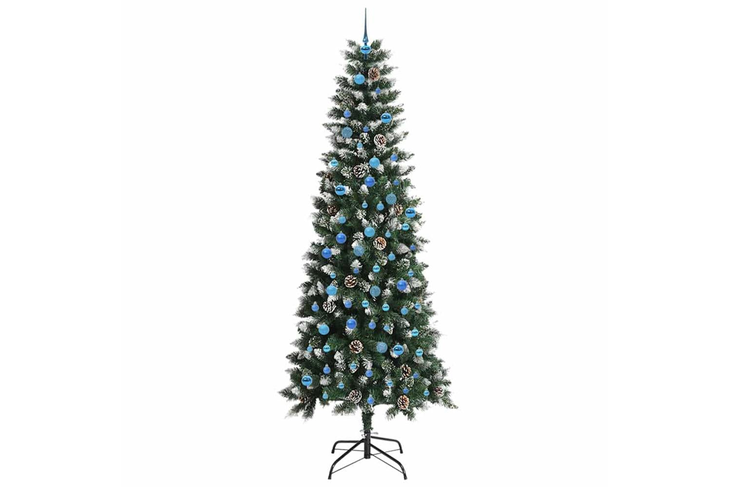 Vidaxl Artificial Christmas Tree With 300 Leds Green 96 X 96 X 240 Cm-4