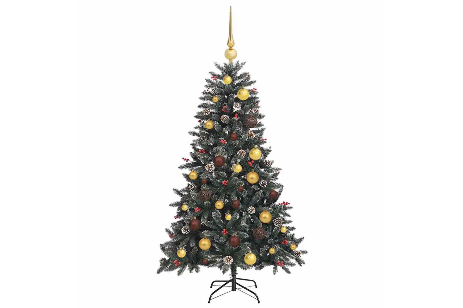 Vidaxl Artificial Christmas Tree With 150 Leds Green 68 X 68 X 120 Cm-4