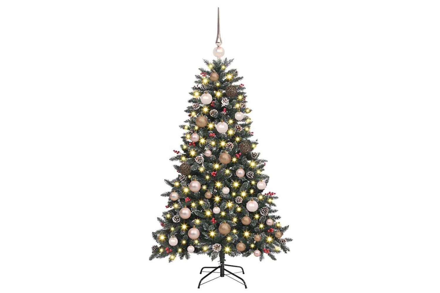Vidaxl Artificial Christmas Tree With 150 Leds Green 68 X 68 X 120 Cm-3