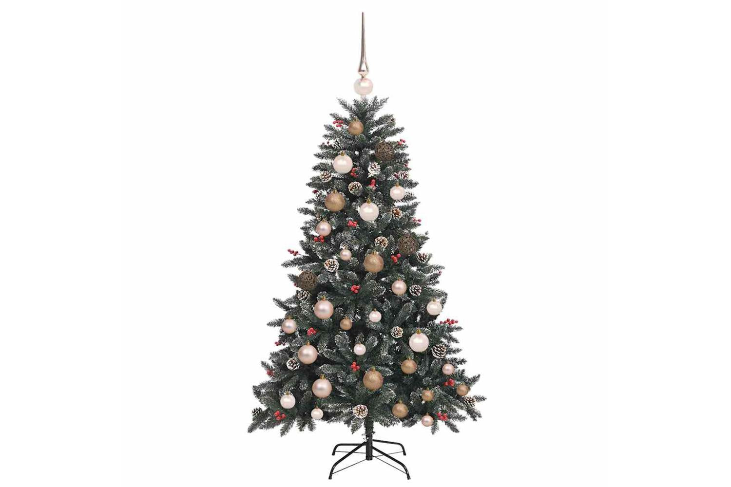 Vidaxl Artificial Christmas Tree With 150 Leds Green 68 X 68 X 120 Cm-4