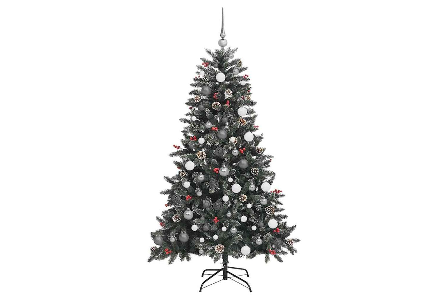 Vidaxl Artificial Christmas Tree With 300 Leds Green 99 X 99 X 180 Cm-5