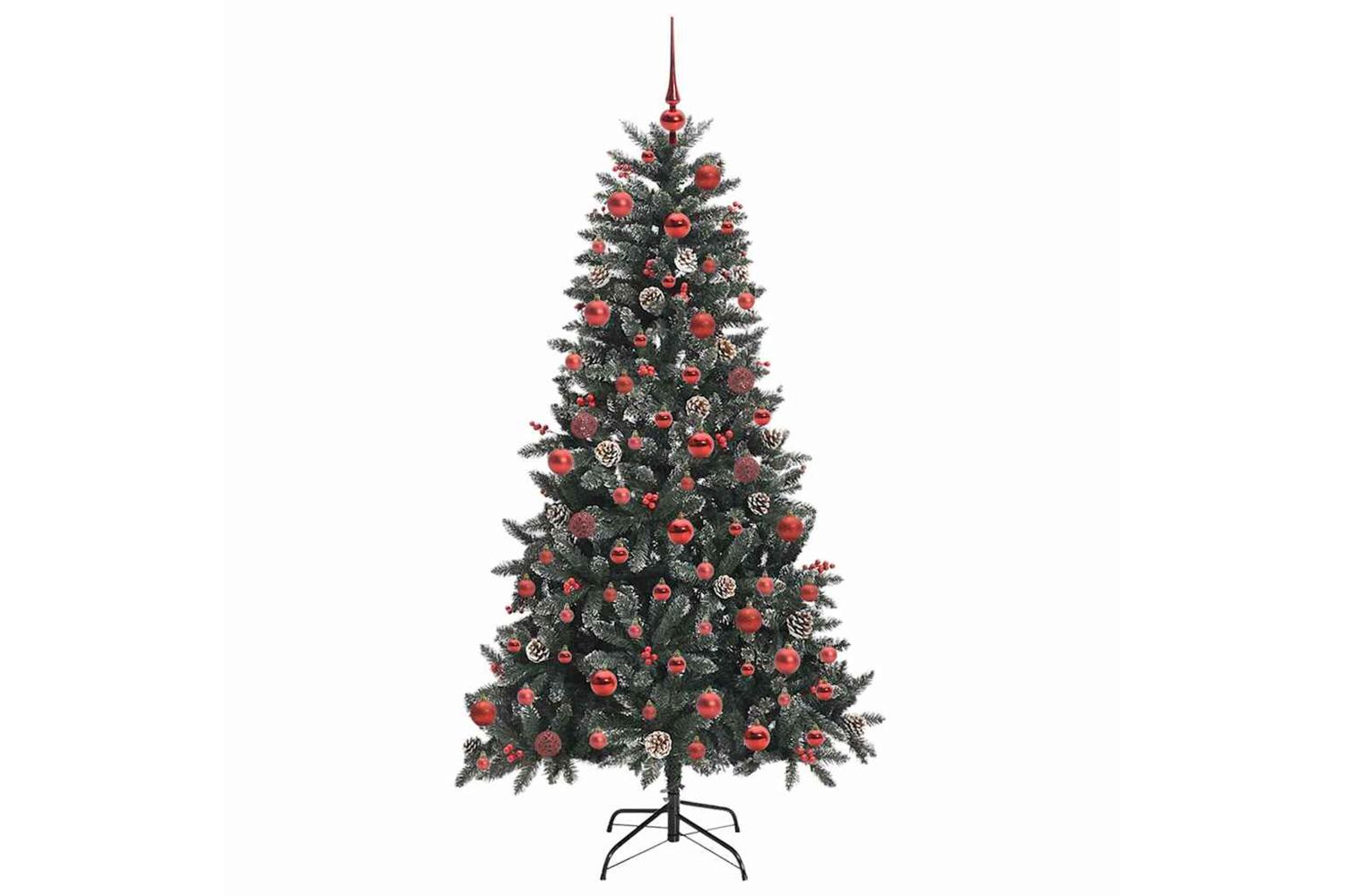 Vidaxl Artificial Christmas Tree With 300 Leds Green 99 X 99 X 180 Cm-4