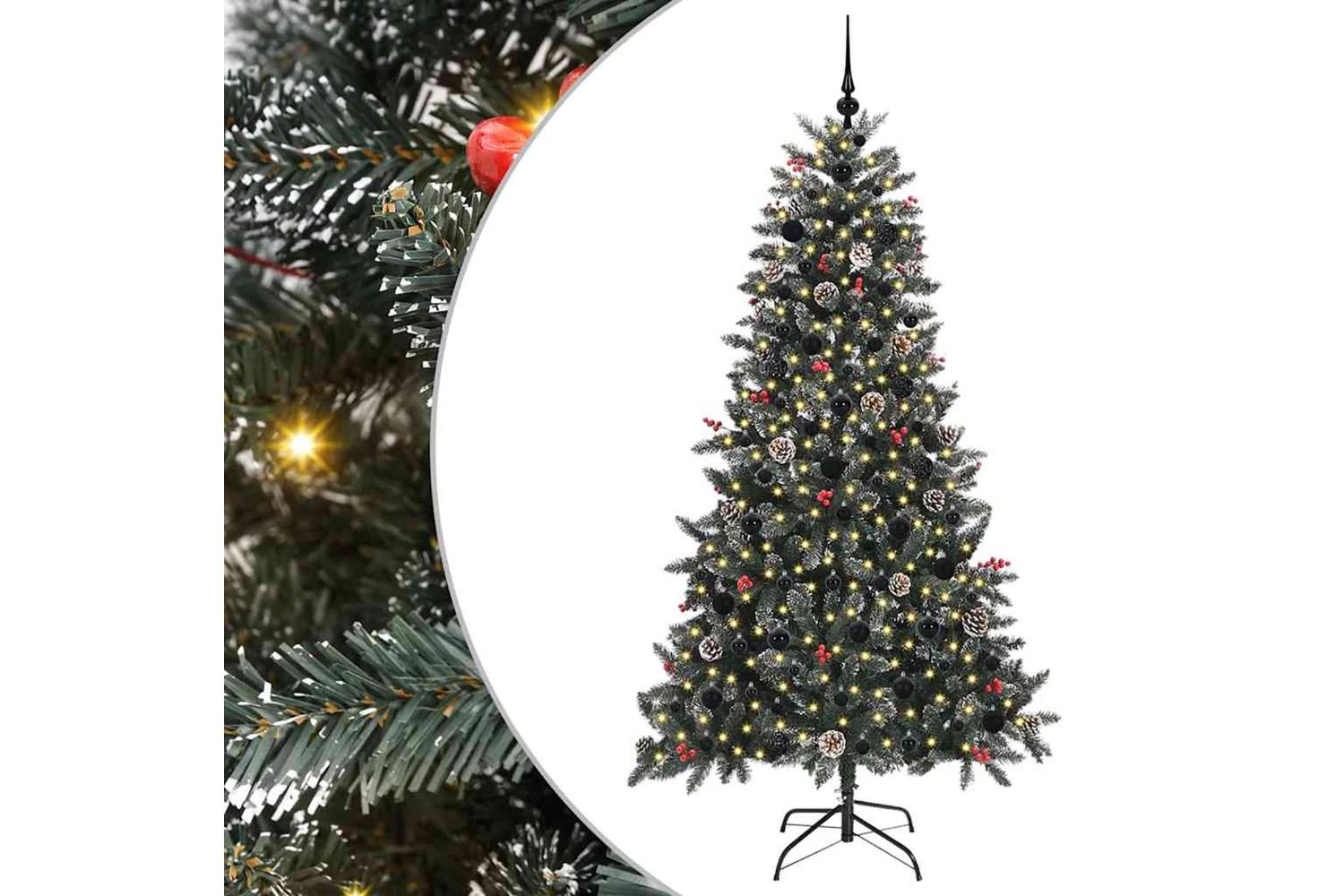 Vidaxl Artificial Christmas Tree With 300 Leds Green 99 X 99 X 180 Cm
