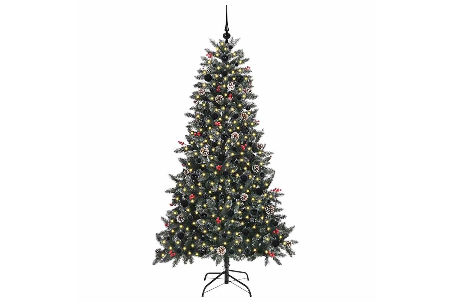 Vidaxl Artificial Christmas Tree With 300 Leds Green 99 X 99 X 180 Cm-3