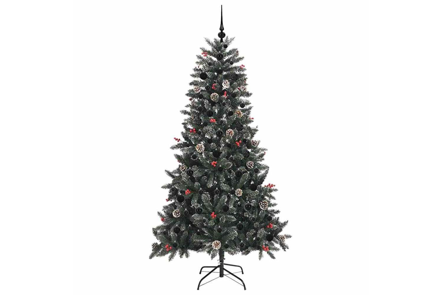 Vidaxl Artificial Christmas Tree With 300 Leds Green 99 X 99 X 180 Cm-4