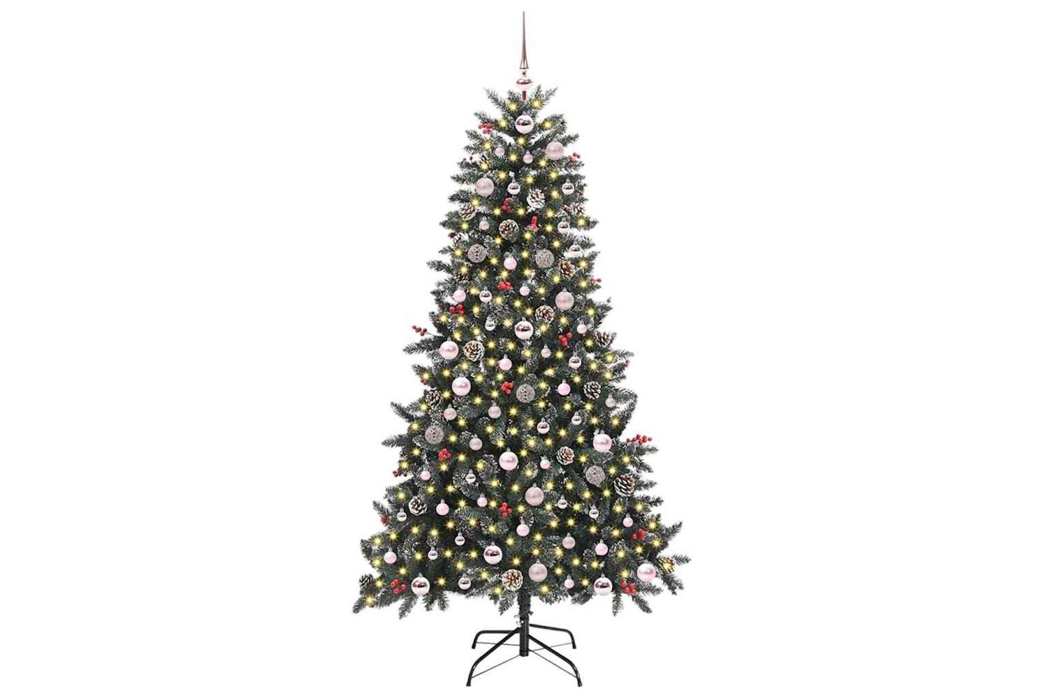 Vidaxl Artificial Christmas Tree With 300 Leds Green 99 X 99 X 180 Cm-3