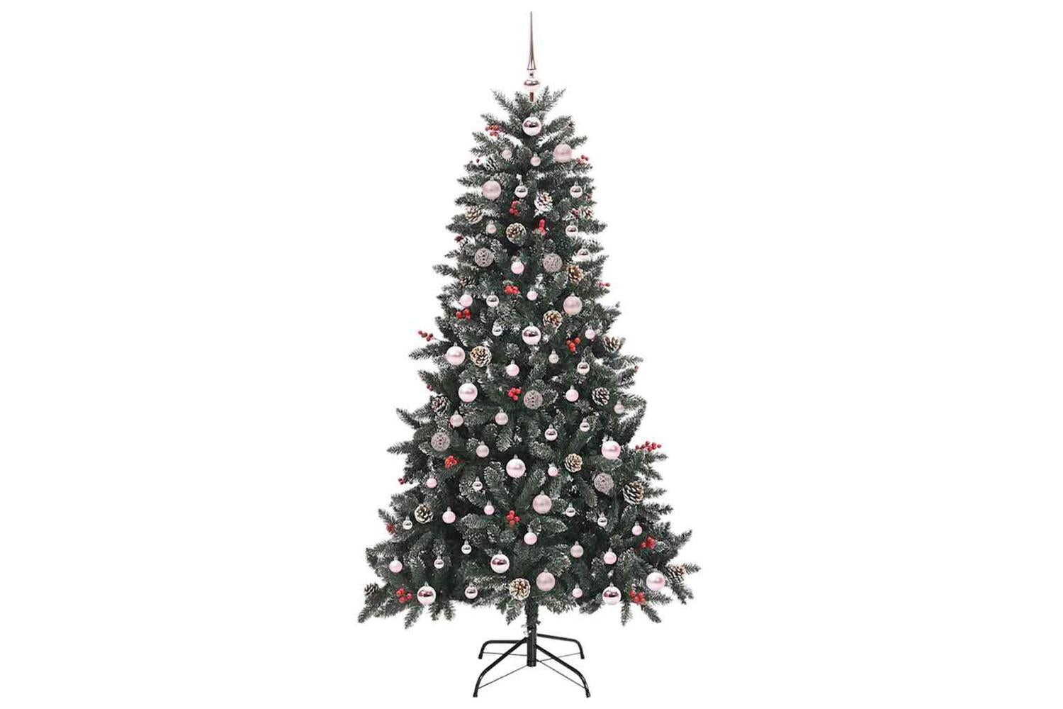 Vidaxl Artificial Christmas Tree With 300 Leds Green 99 X 99 X 180 Cm-4