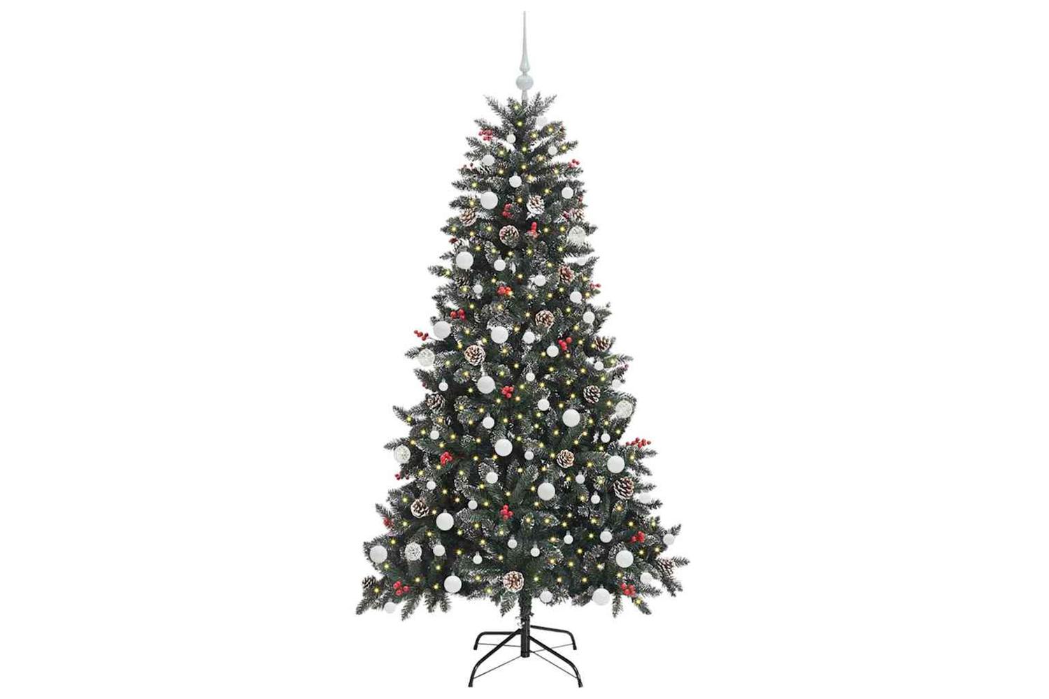 Vidaxl Artificial Christmas Tree With 300 Leds Green 99 X 99 X 180 Cm-3
