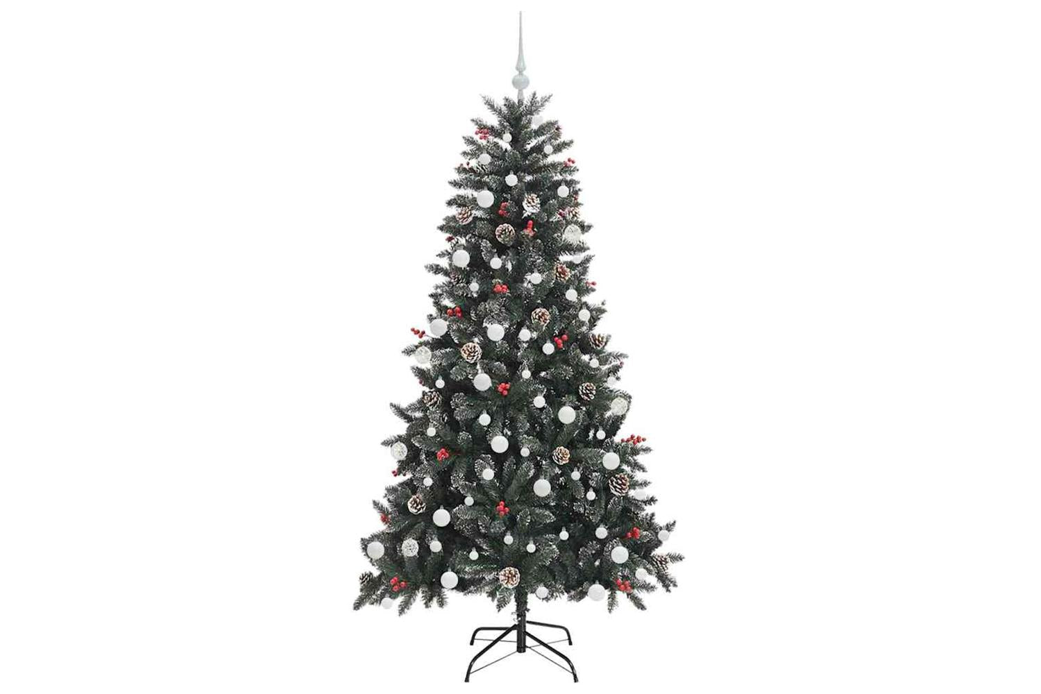 Vidaxl Artificial Christmas Tree With 300 Leds Green 99 X 99 X 180 Cm-4
