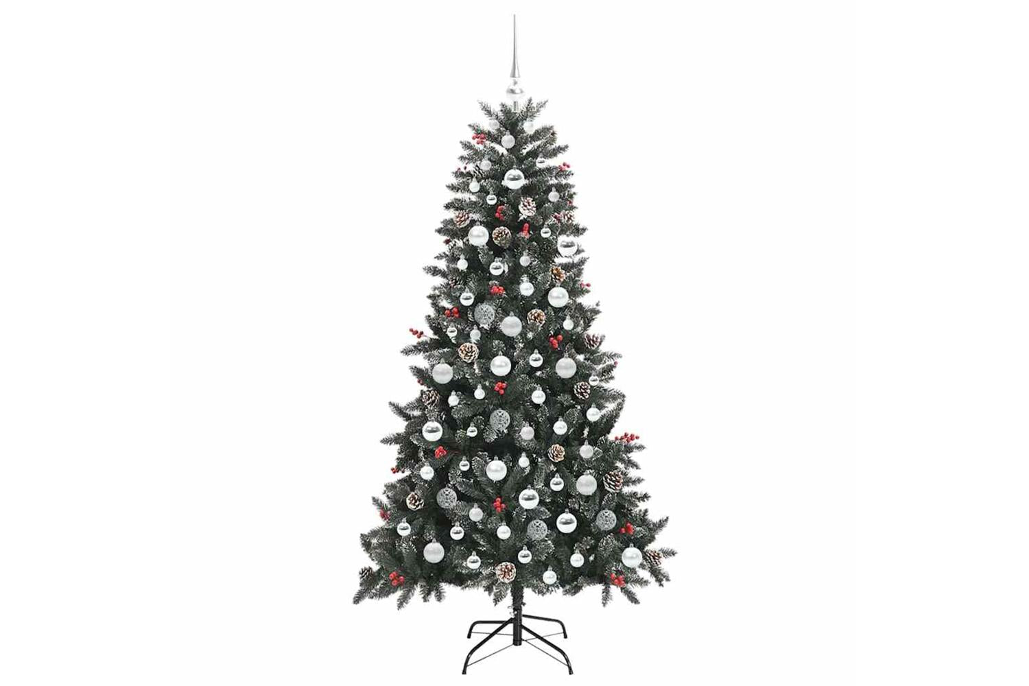 Vidaxl Artificial Christmas Tree With 300 Leds Green 99 X 99 X 180 Cm-4