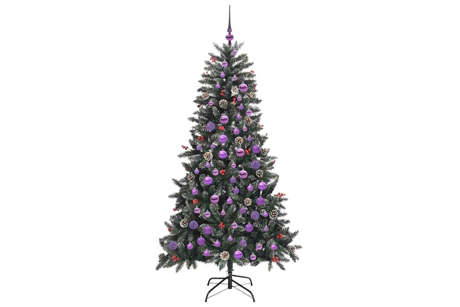 Vidaxl Artificial Christmas Tree With 300 Leds Green 99 X 99 X 180 Cm-4