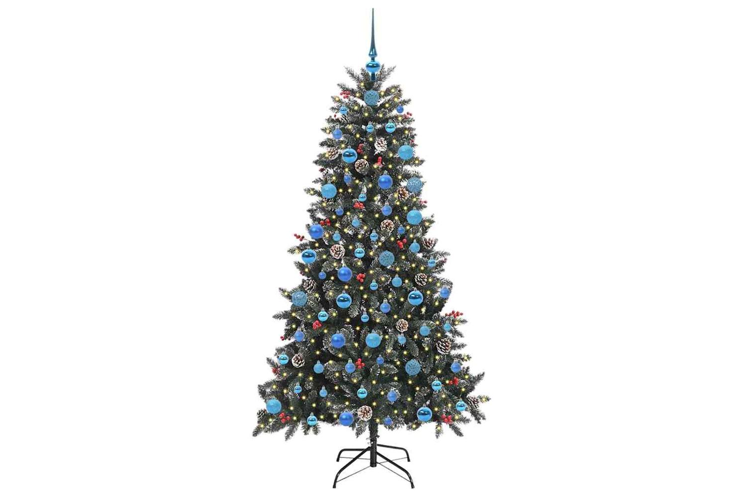 Vidaxl Artificial Christmas Tree With 300 Leds Green 99 X 99 X 180 Cm-3