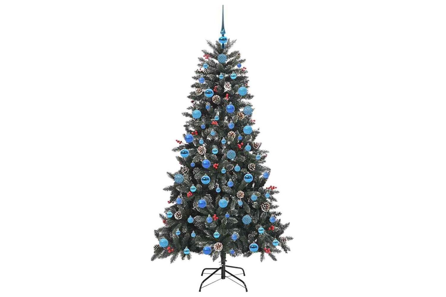 Vidaxl Artificial Christmas Tree With 300 Leds Green 99 X 99 X 180 Cm-4