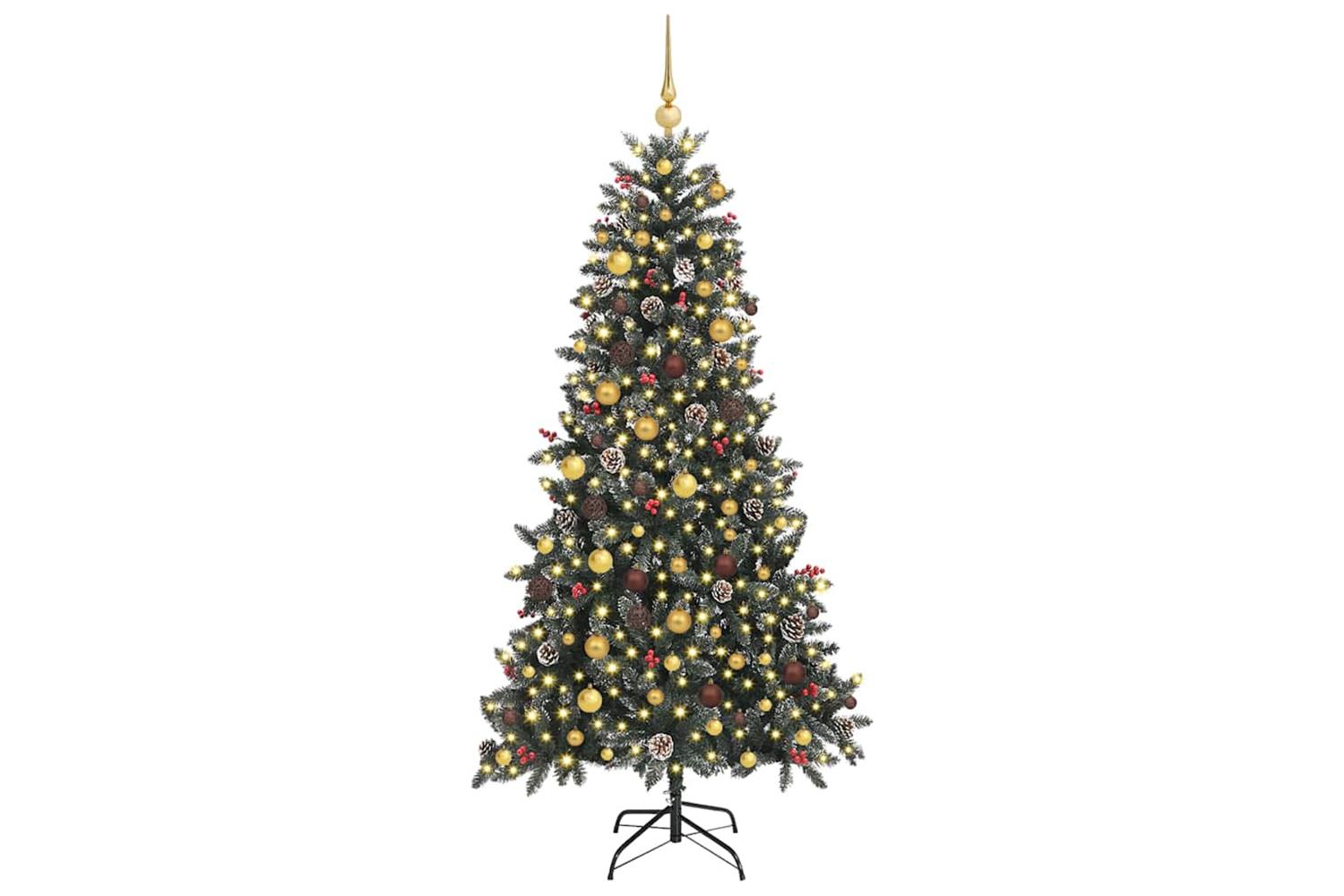 Vidaxl Artificial Christmas Tree With Stand Green 114 X 114 X 210 Cm-3