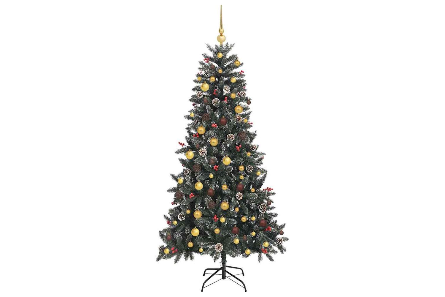 Vidaxl Artificial Christmas Tree With Stand Green 114 X 114 X 210 Cm-4