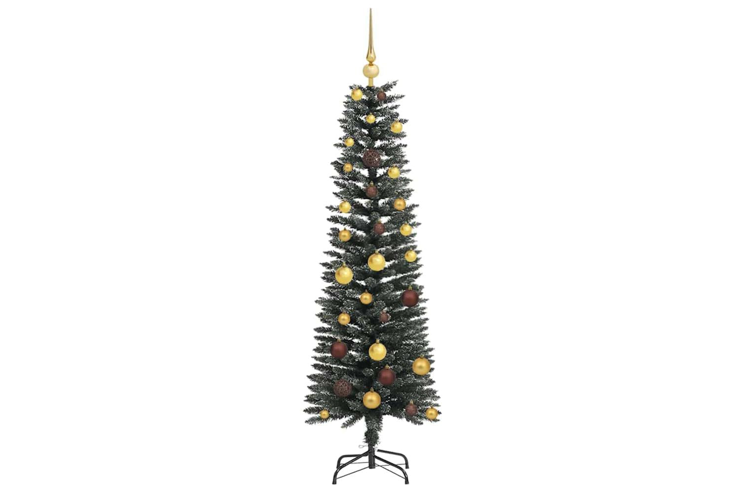 Vidaxl Artificial Christmas Tree With 150 Leds Green 43 X 43 X 150 Cm-4