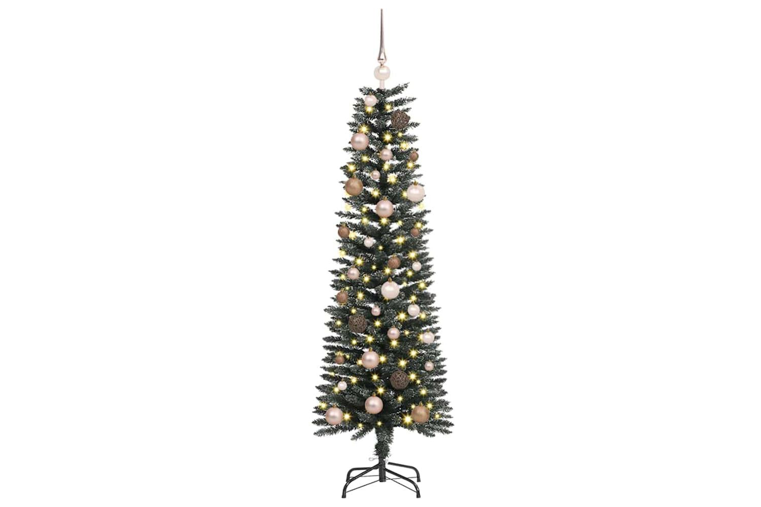 Vidaxl Artificial Christmas Tree With 150 Leds Green 43 X 43 X 150 Cm-3