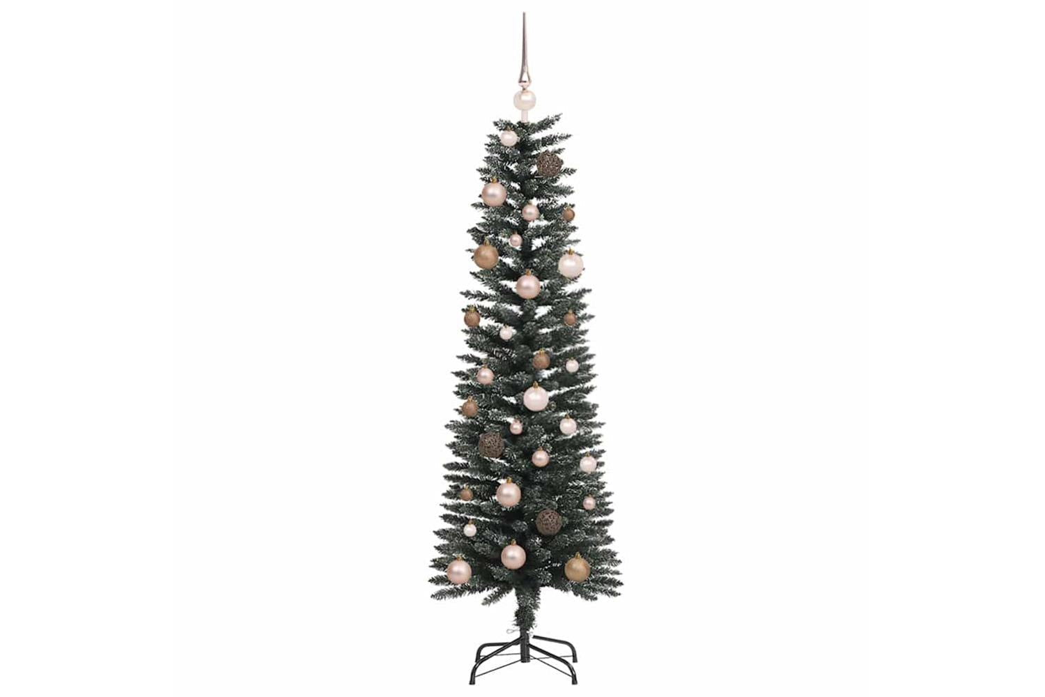 Vidaxl Artificial Christmas Tree With 150 Leds Green 43 X 43 X 150 Cm-4