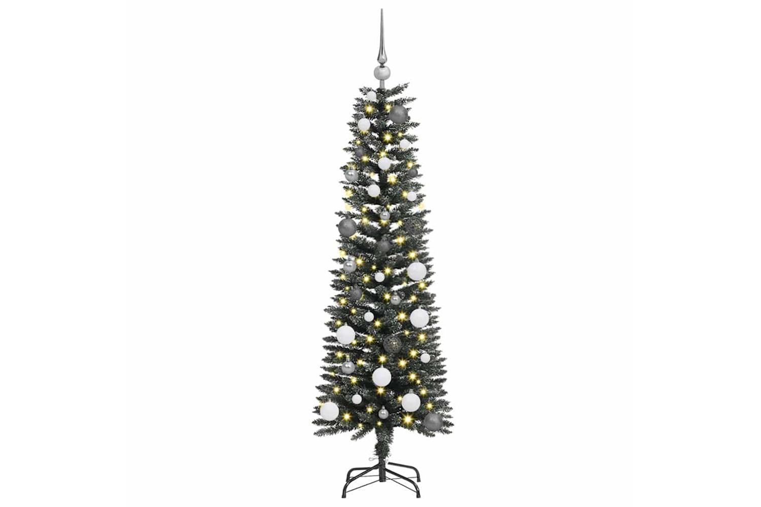 Vidaxl Artificial Christmas Tree With 150 Leds Green 43 X 43 X 150 Cm-4