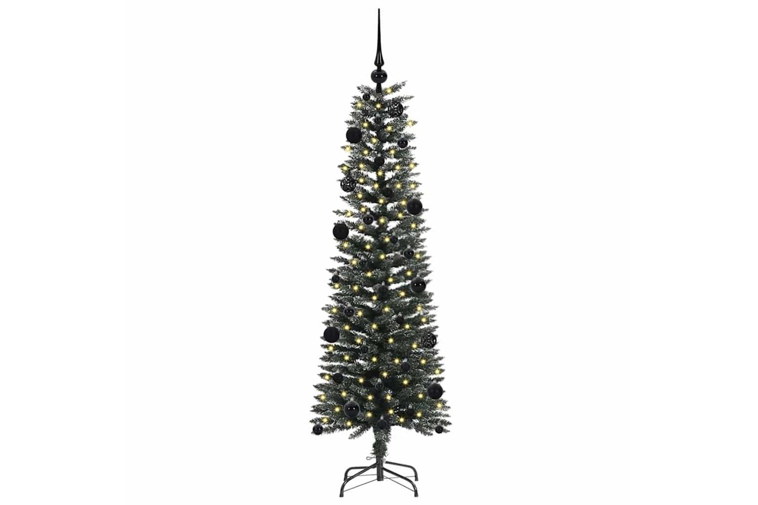 Vidaxl Artificial Christmas Tree With 150 Leds Green 43 X 43 X 150 Cm-3
