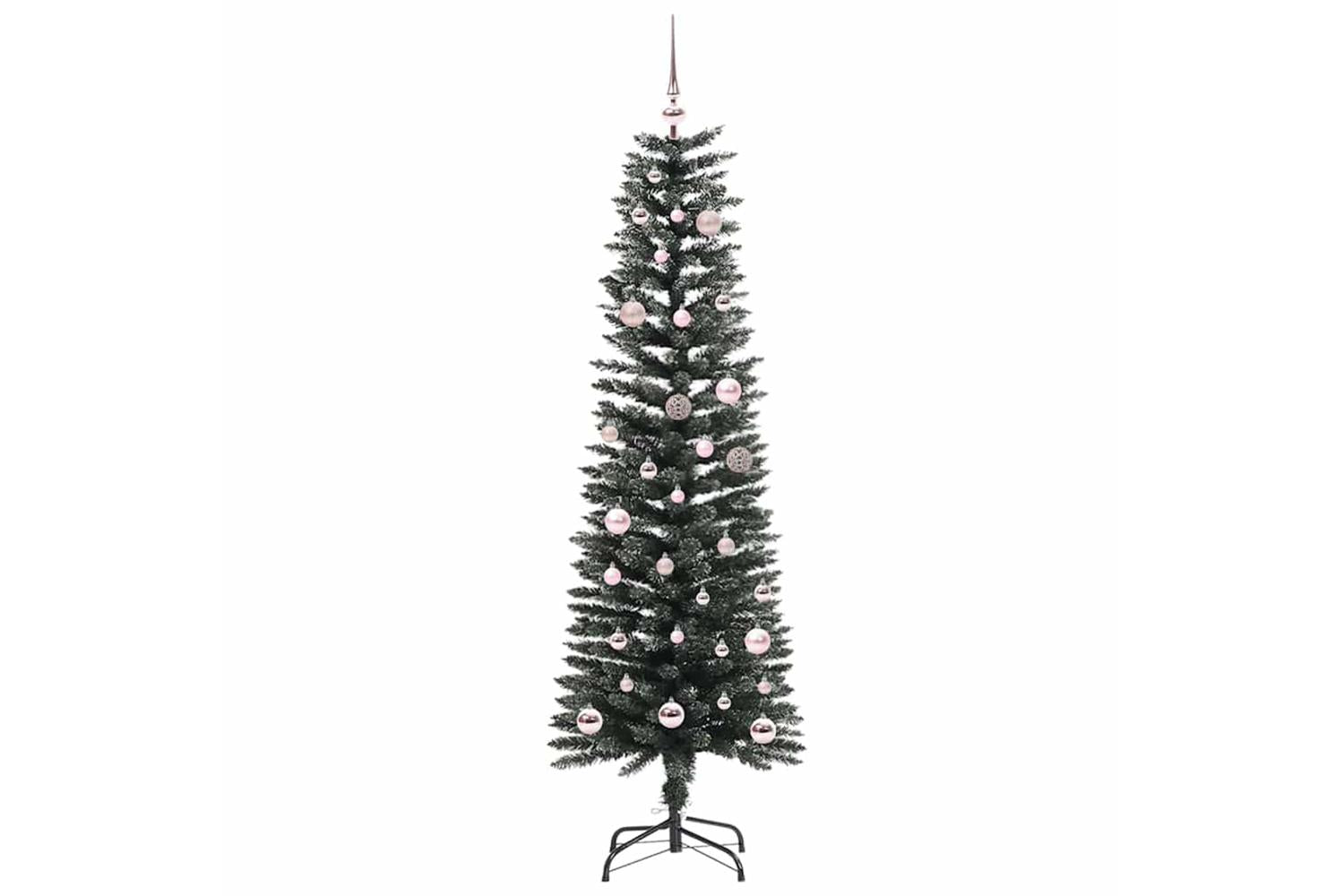 Vidaxl Artificial Christmas Tree With 150 Leds Green 43 X 43 X 150 Cm-3