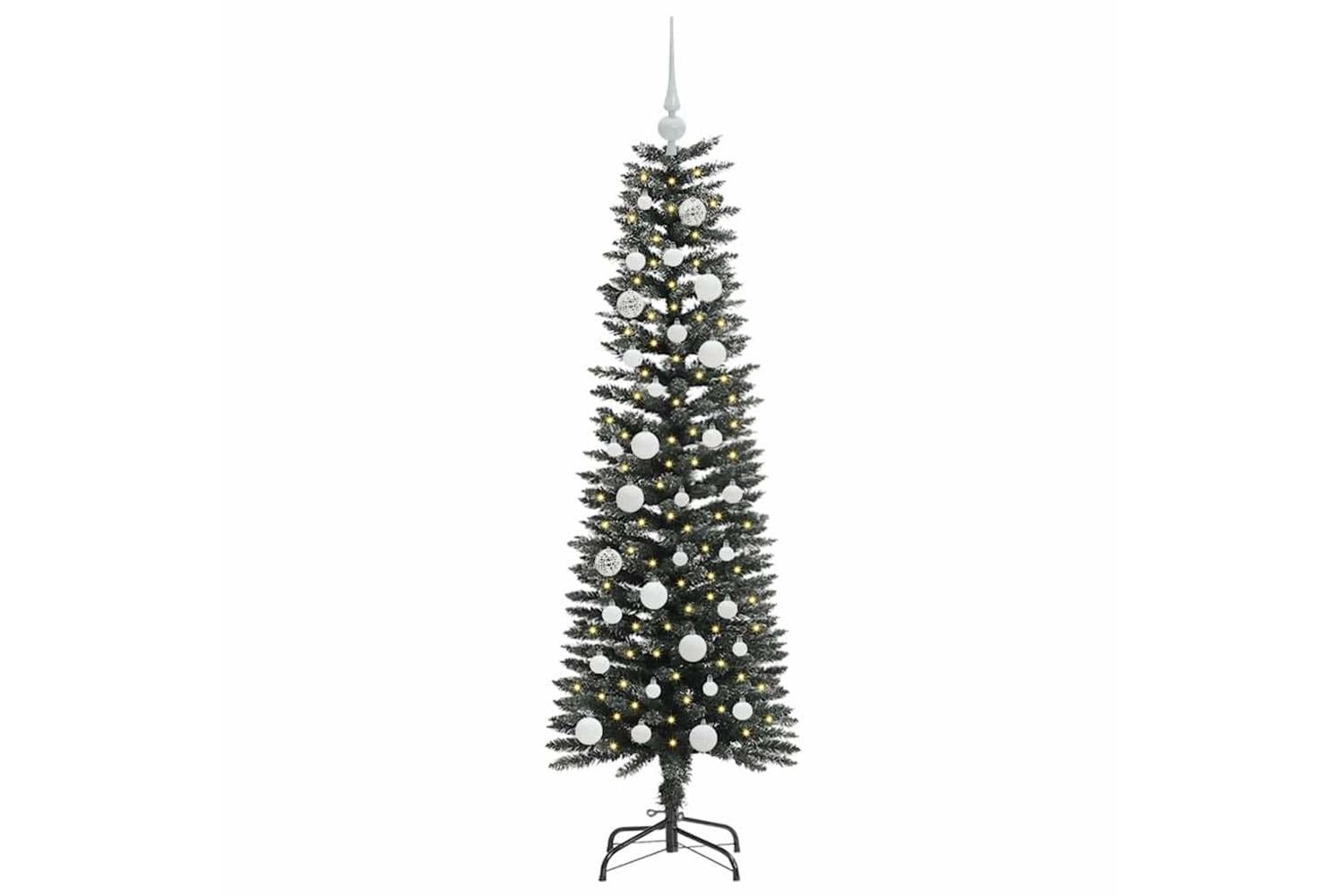 Vidaxl Artificial Christmas Tree With 150 Leds Green 43 X 43 X 150 Cm-3