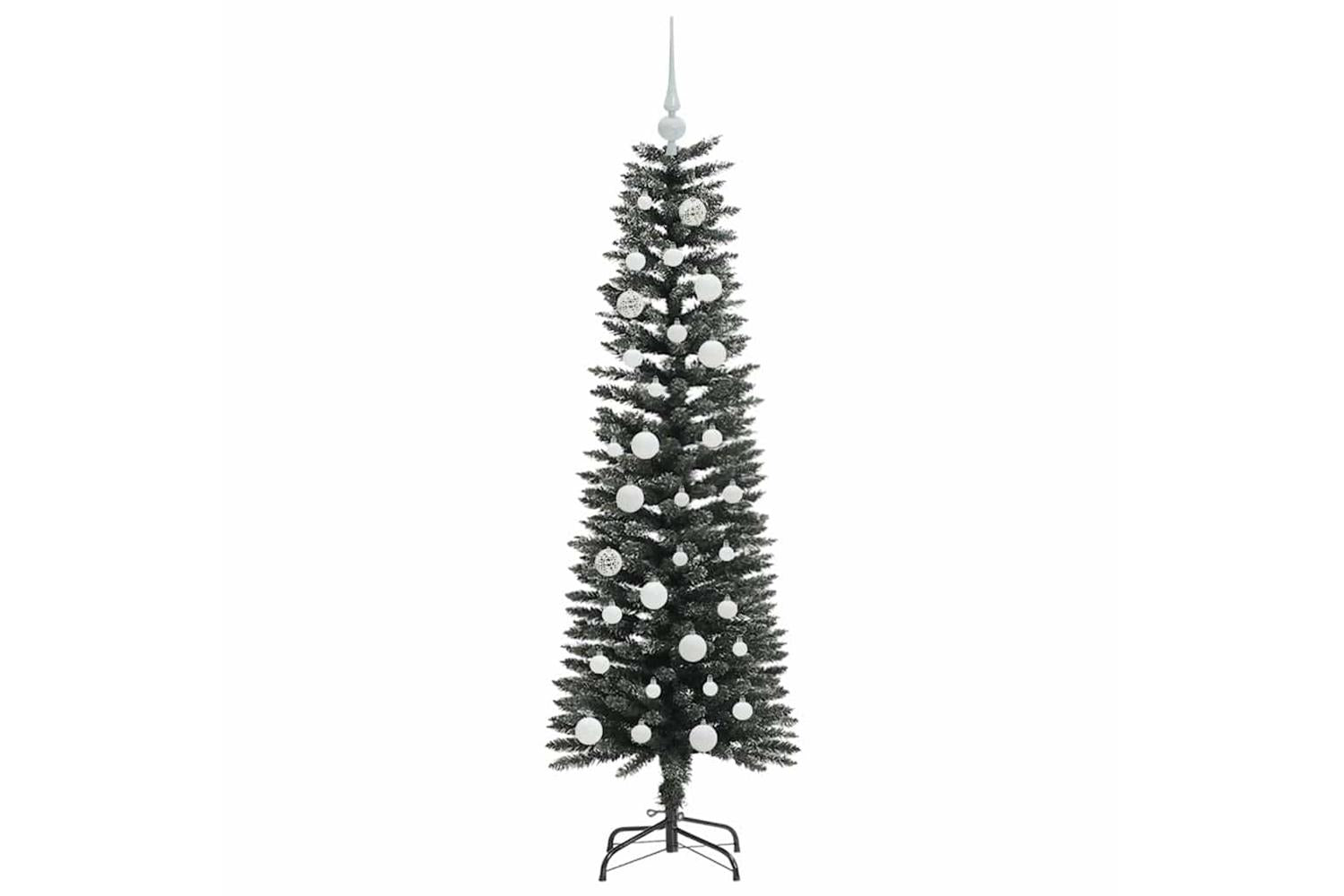Vidaxl Artificial Christmas Tree With 150 Leds Green 43 X 43 X 150 Cm-4