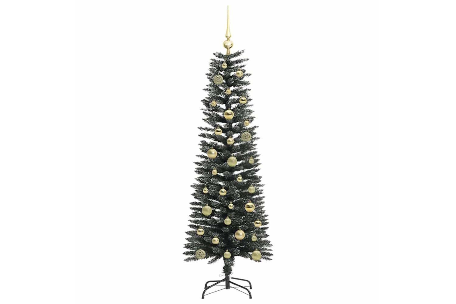 Vidaxl Artificial Christmas Tree With 150 Leds Green 43 X 43 X 150 Cm-4