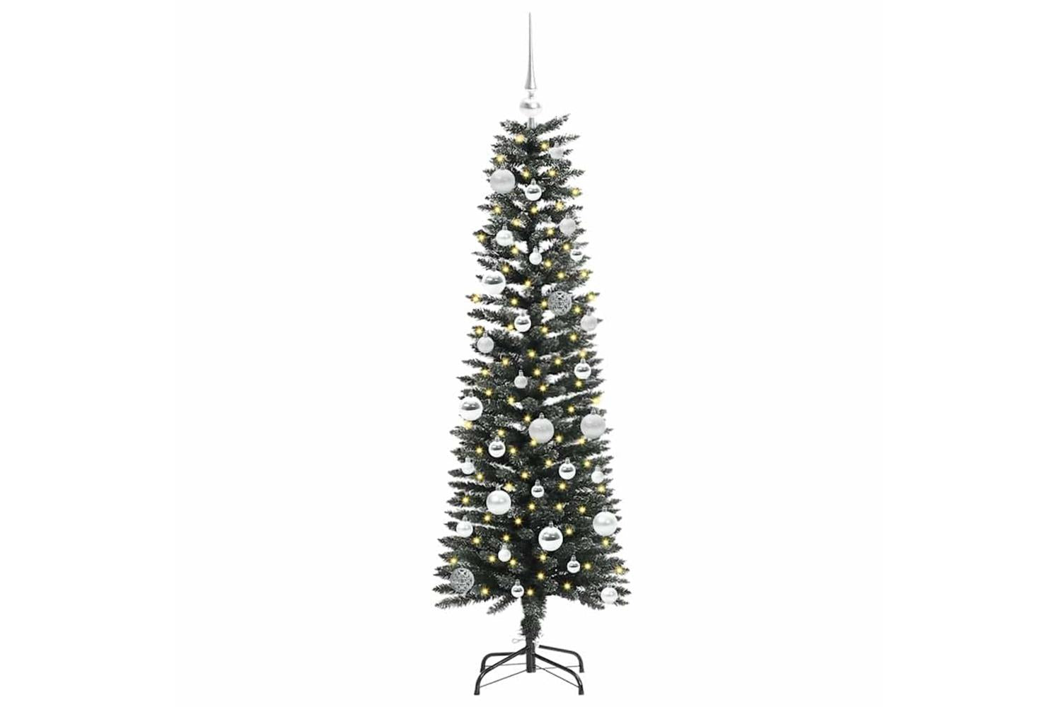 Vidaxl Artificial Christmas Tree With 150 Leds Green 43 X 43 X 150 Cm-3
