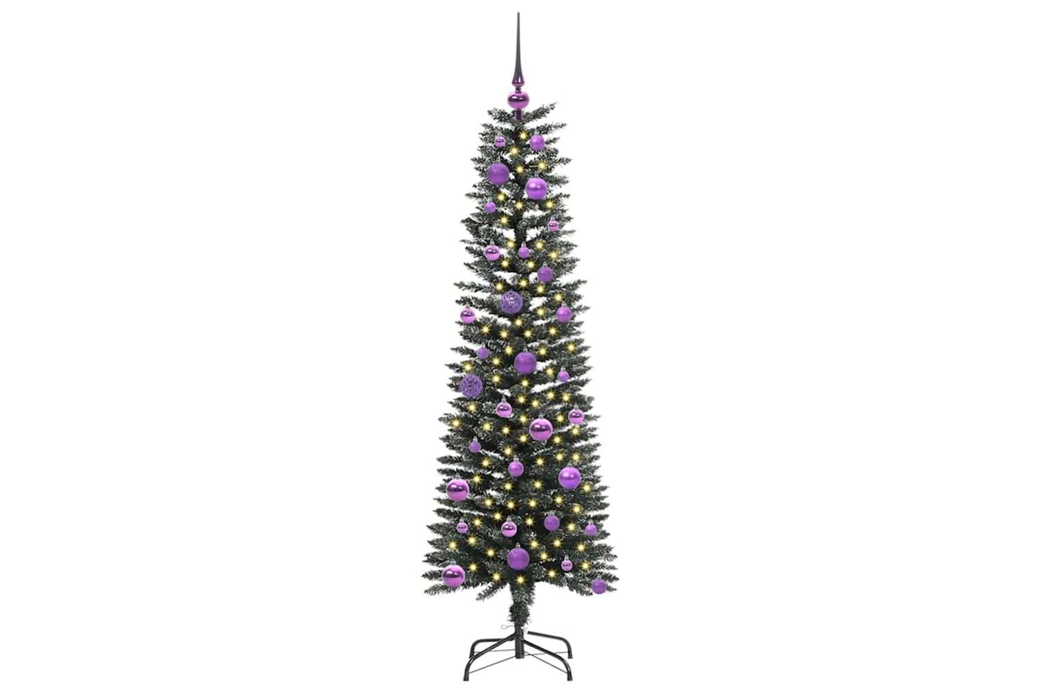 Vidaxl Artificial Christmas Tree With 150 Leds Green 43 X 43 X 150 Cm-3