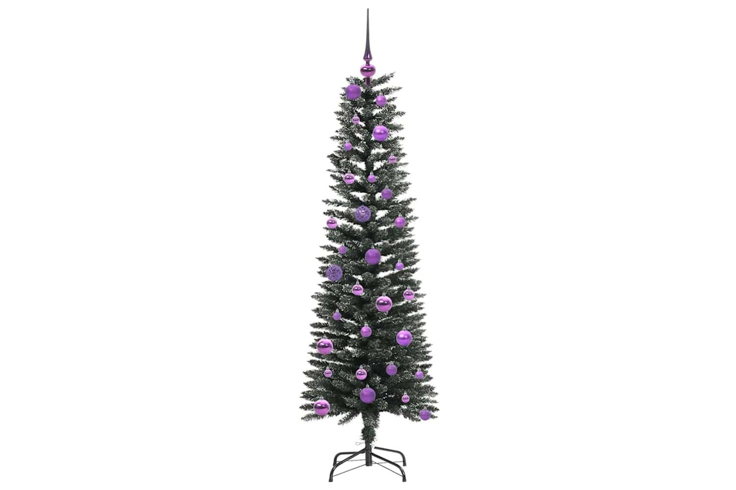 Vidaxl Artificial Christmas Tree With 150 Leds Green 43 X 43 X 150 Cm-4