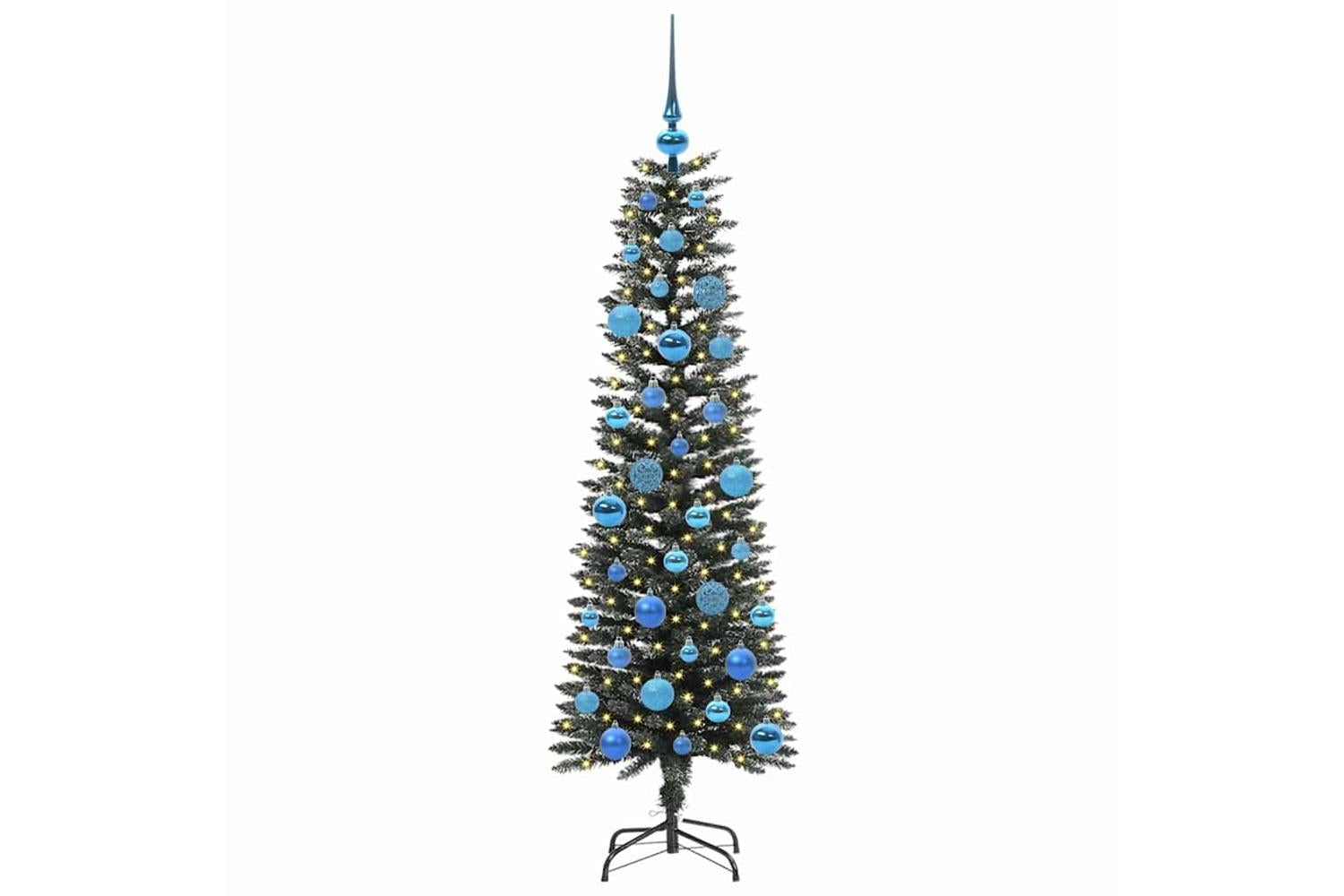 Vidaxl Artificial Christmas Tree With 150 Leds Green 43 X 43 X 150 Cm-3