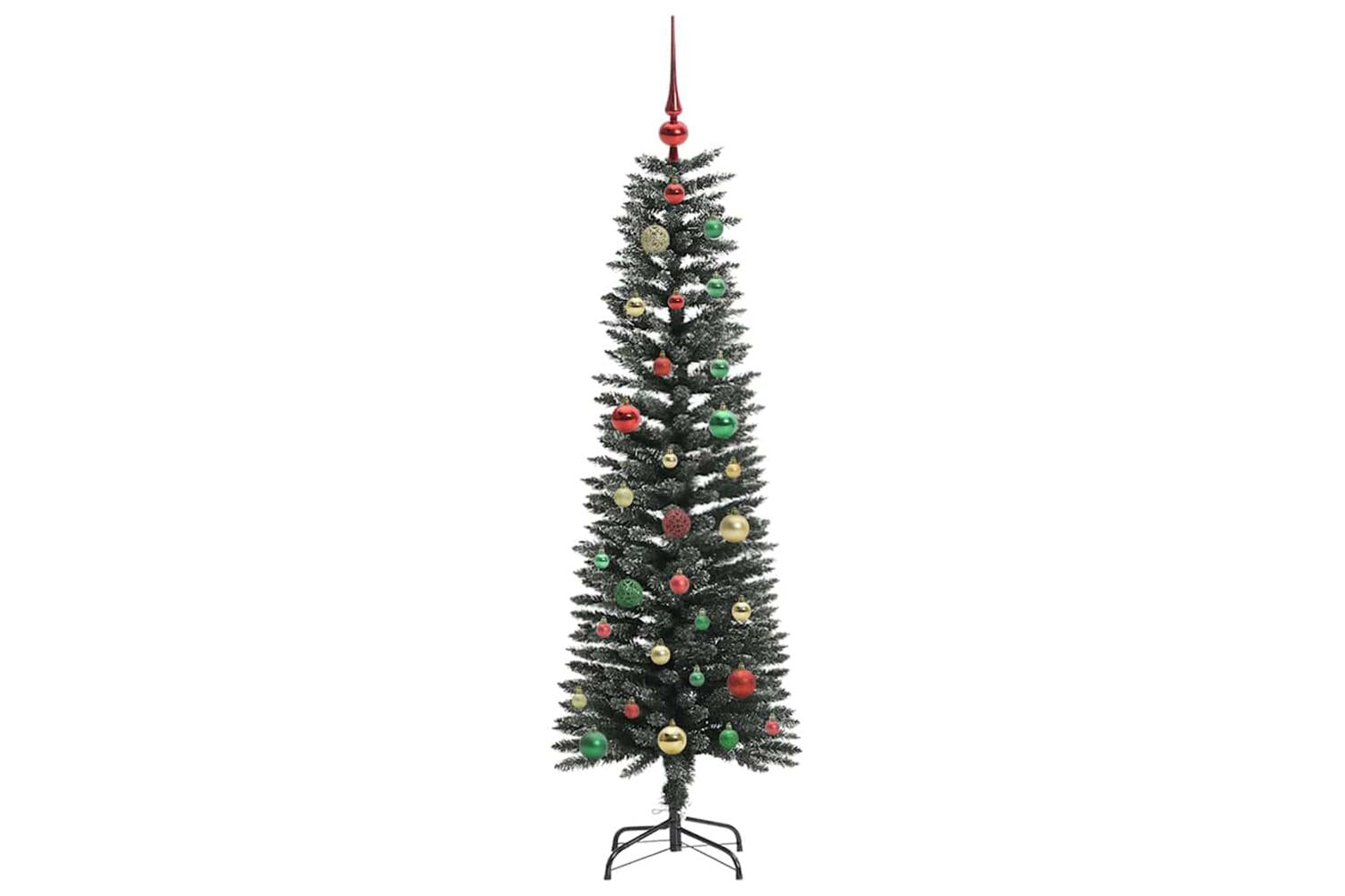 Vidaxl Artificial Christmas Tree With 150 Leds Green 43 X 43 X 150 Cm-6