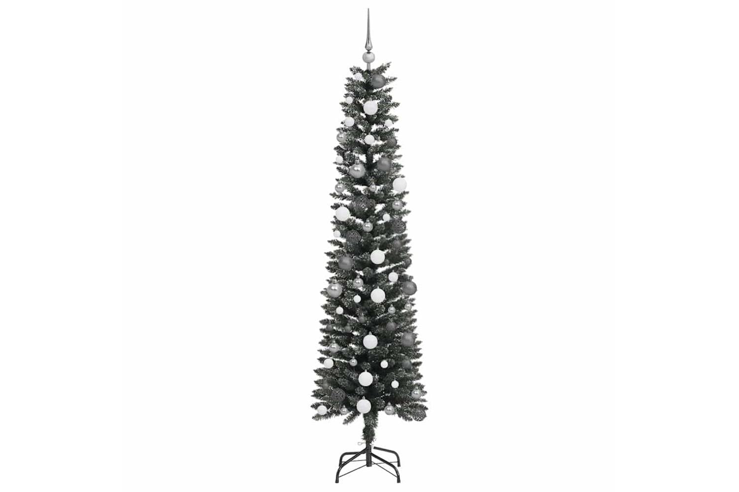 Vidaxl Artificial Christmas Tree With 300 Leds Green 58 X 58 X 210 Cm-4