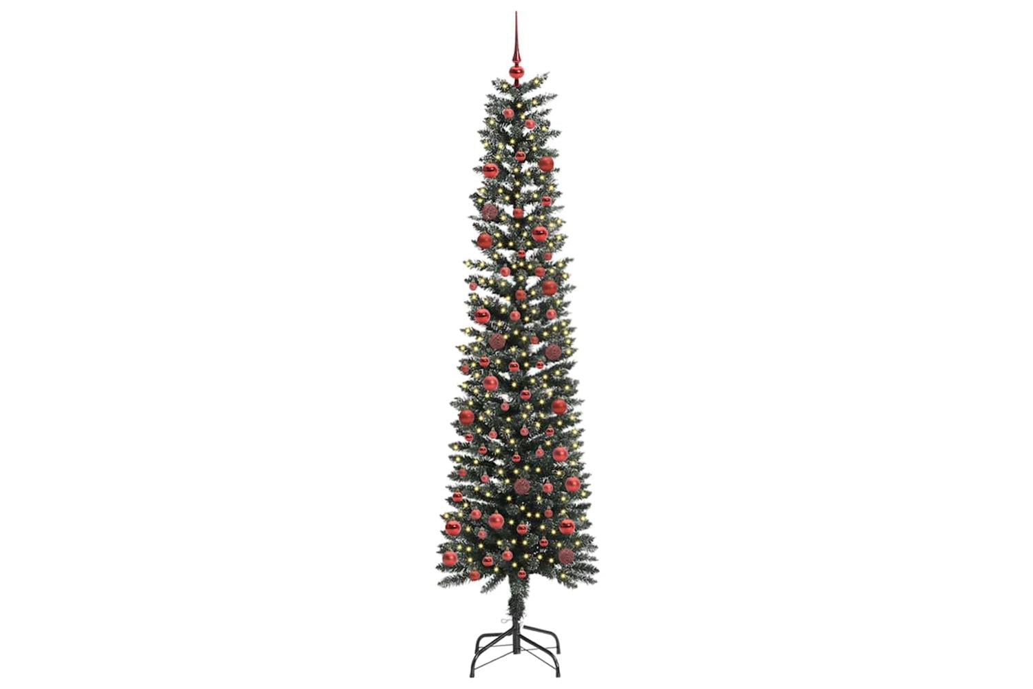 Vidaxl Artificial Christmas Tree With 300 Leds Green 58 X 58 X 210 Cm-2