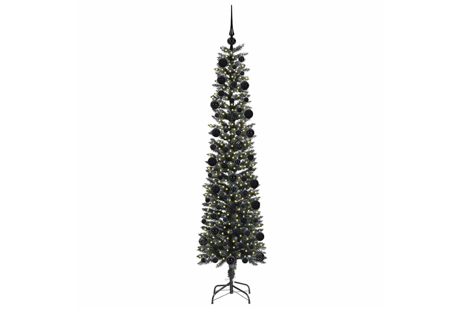 Vidaxl Artificial Christmas Tree With 300 Leds Green 58 X 58 X 210 Cm-3