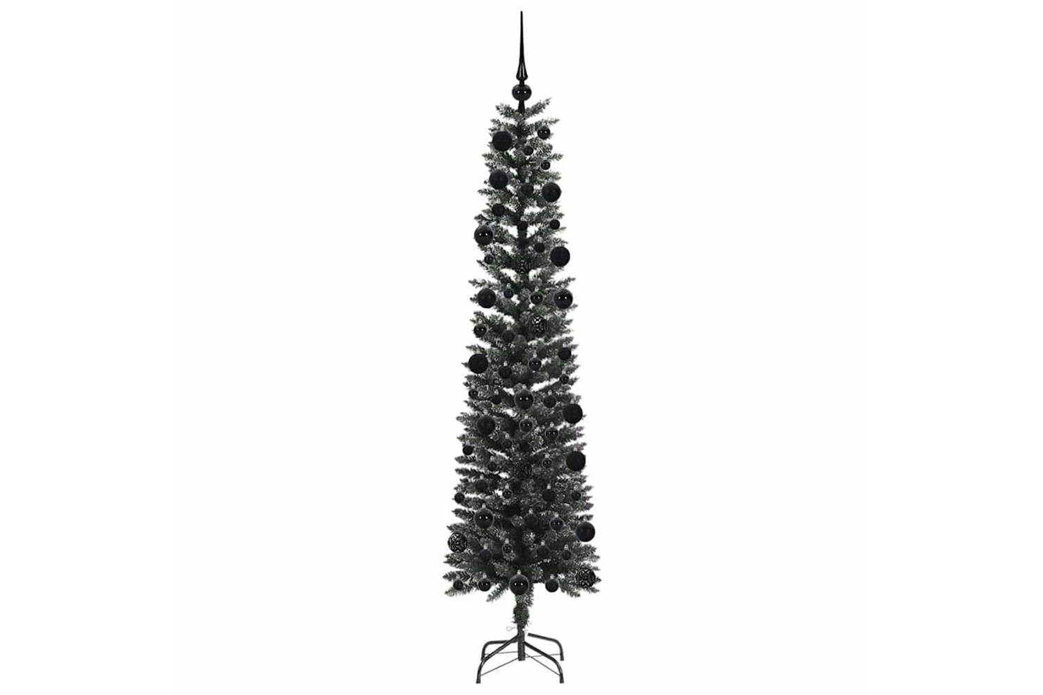 Vidaxl Artificial Christmas Tree With 300 Leds Green 58 X 58 X 210 Cm-4