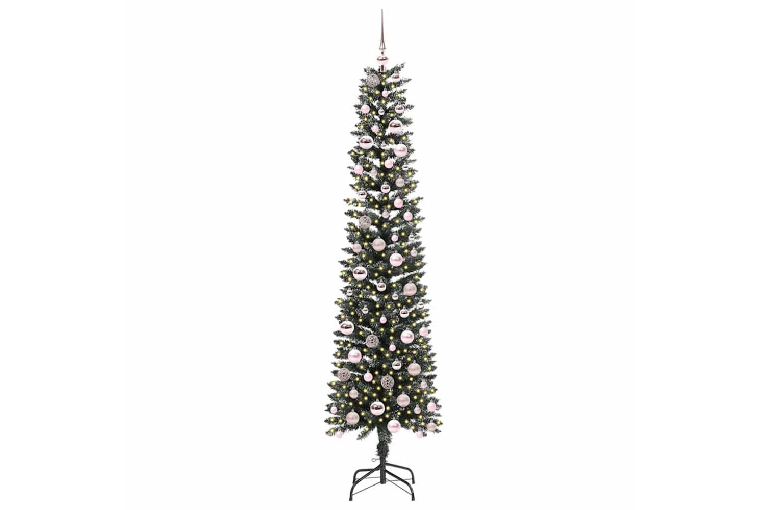 Vidaxl Artificial Christmas Tree With 300 Leds Green 58 X 58 X 210 Cm-3