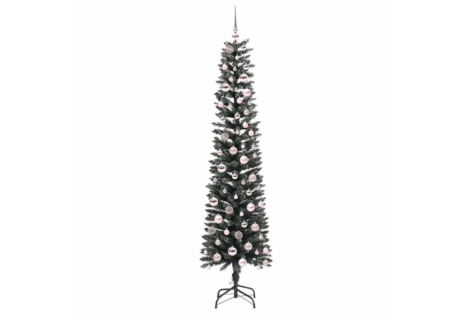 Vidaxl Artificial Christmas Tree With 300 Leds Green 58 X 58 X 210 Cm-4