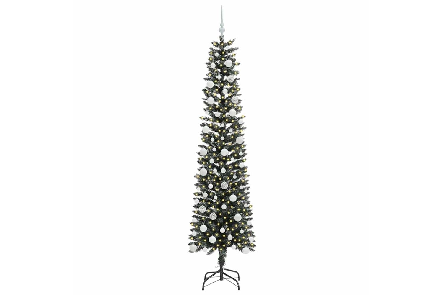 Vidaxl Artificial Christmas Tree With 300 Leds Green 58 X 58 X 210 Cm-3