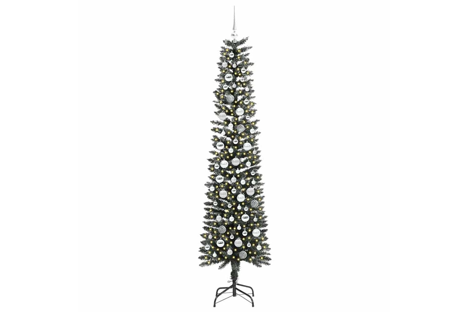 Vidaxl Artificial Christmas Tree With 300 Leds Green 58 X 58 X 210 Cm-3