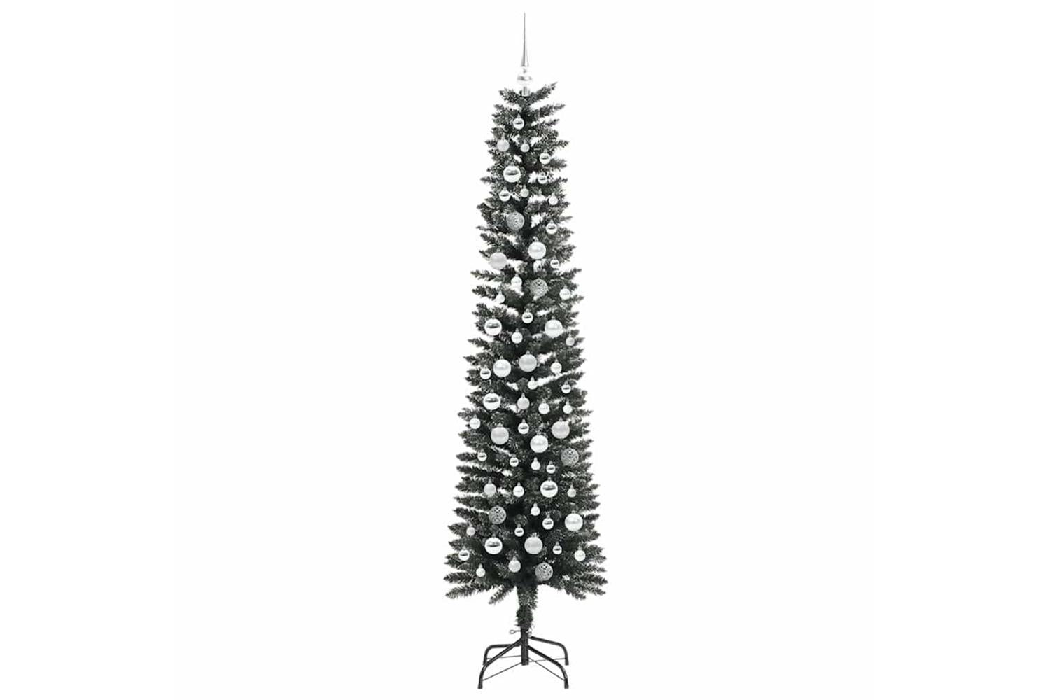 Vidaxl Artificial Christmas Tree With 300 Leds Green 58 X 58 X 210 Cm-4