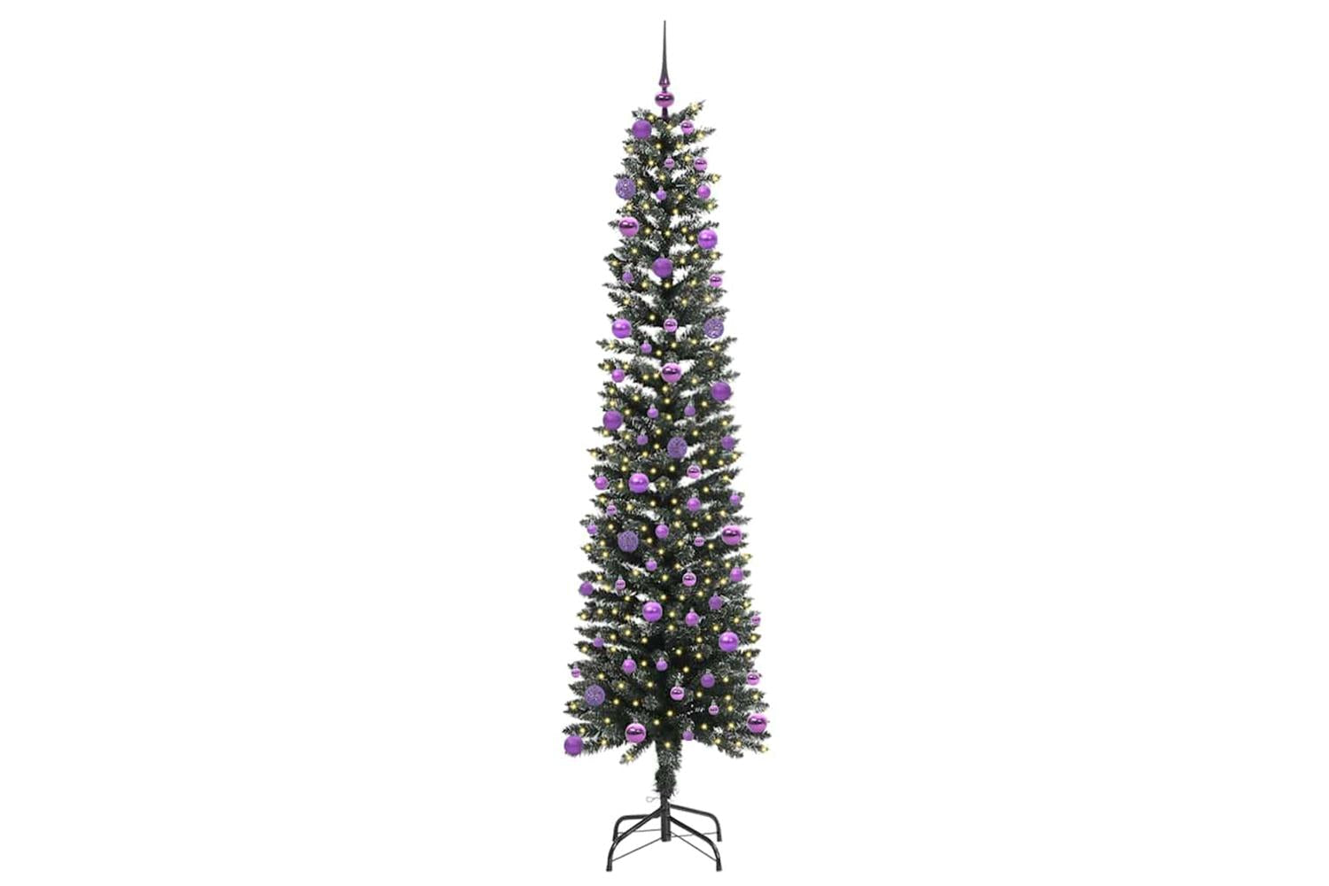 Vidaxl Artificial Christmas Tree With 300 Leds Green 58 X 58 X 210 Cm-3