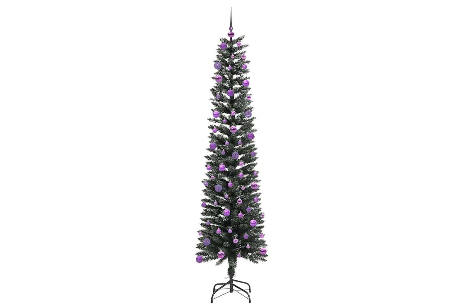 Vidaxl Artificial Christmas Tree With 300 Leds Green 58 X 58 X 210 Cm-4