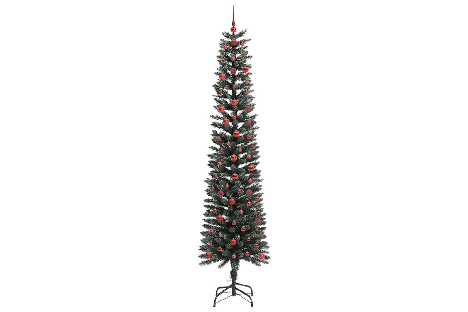 Vidaxl Artificial Christmas Tree With 300 Leds Green 58 X 58 X 240 Cm-4