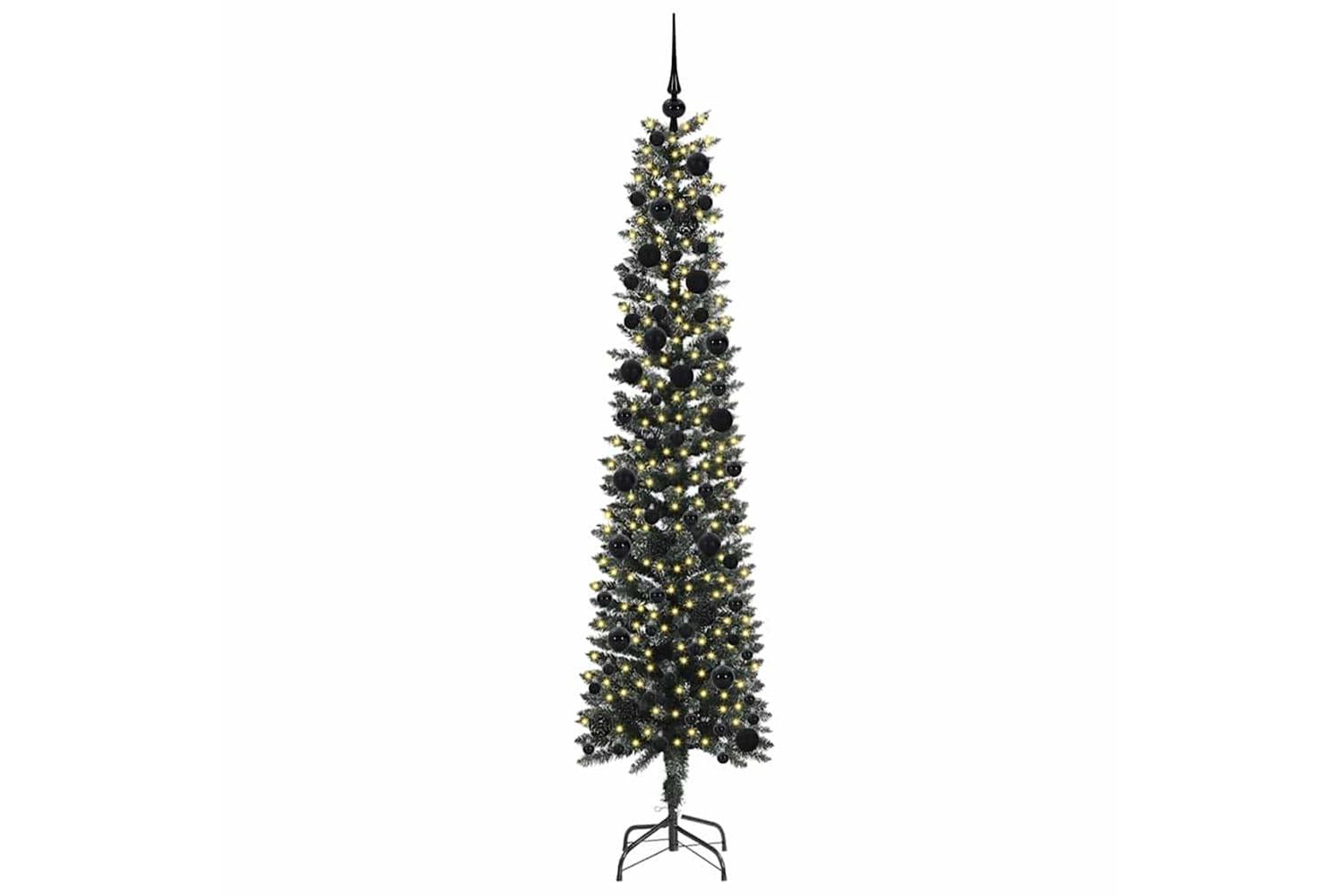 Vidaxl Artificial Christmas Tree With 300 Leds Green 58 X 58 X 240 Cm-3