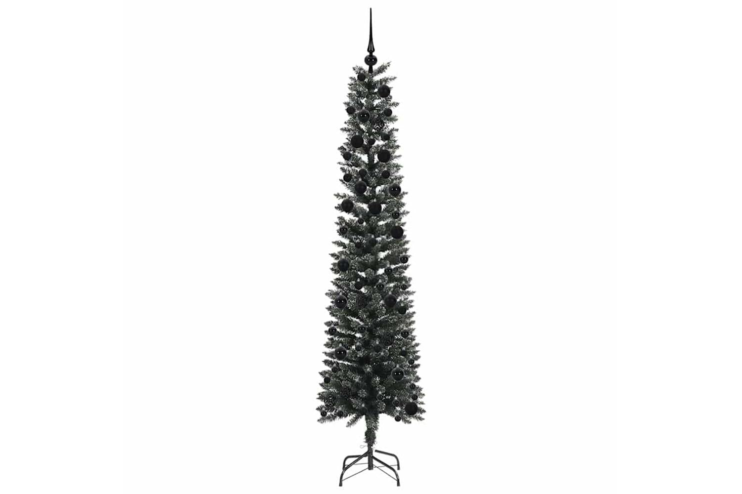 Vidaxl Artificial Christmas Tree With 300 Leds Green 58 X 58 X 240 Cm-4