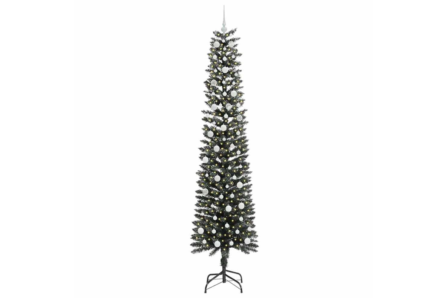 Vidaxl Artificial Christmas Tree With 300 Leds Green 58 X 58 X 240 Cm-3